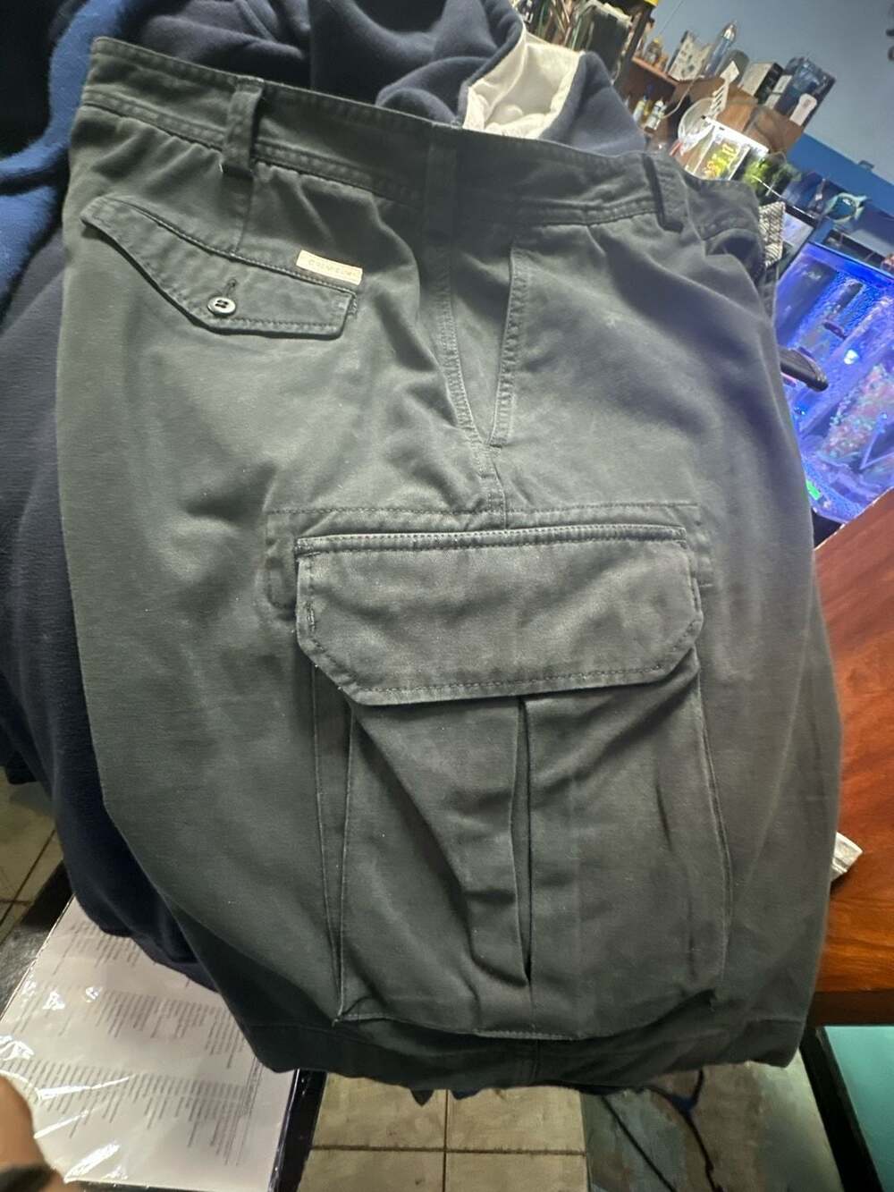 Daniel Cremieux Classics Men's Size 36 Black Cotton Cargo Shorts